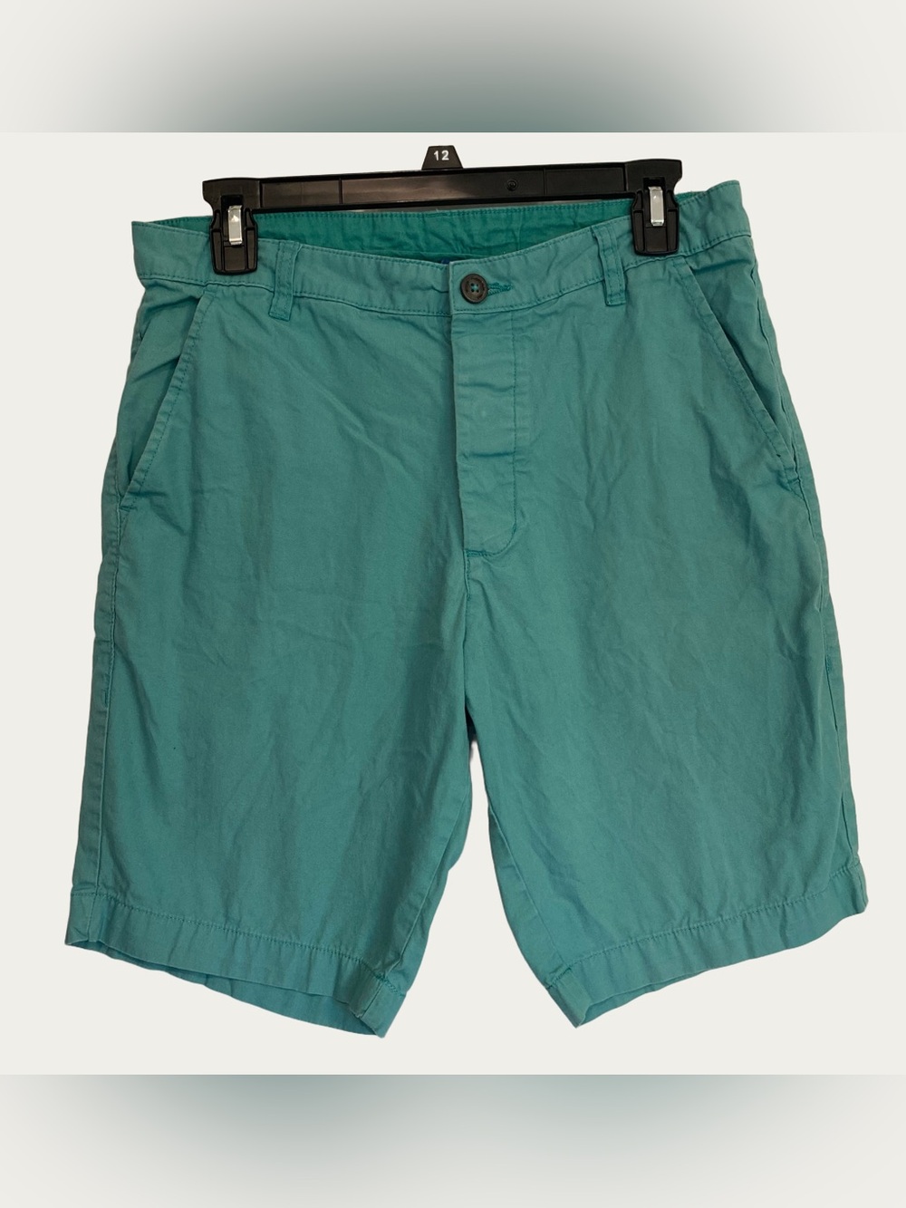 H&M Divided Teal Flat Front Men's Shorts -Size 28 Button Fly